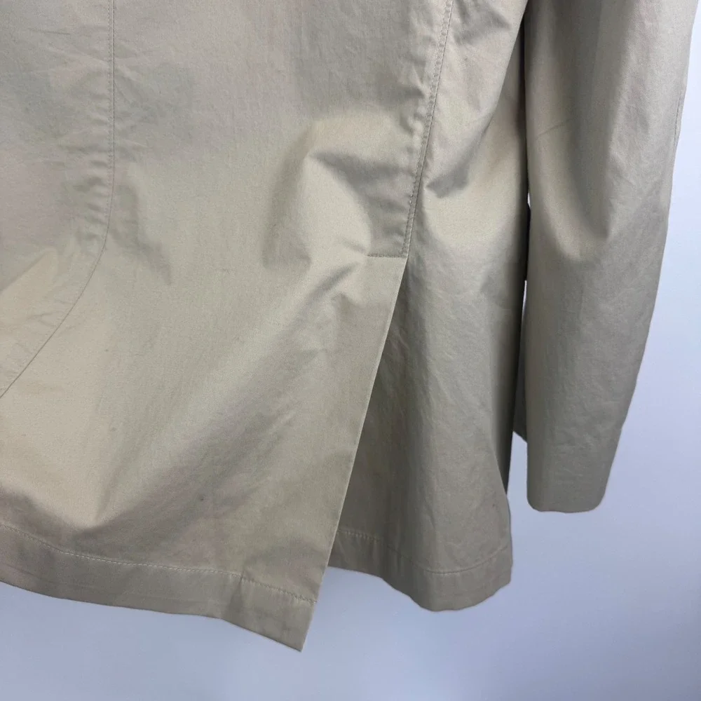 Flynt Bourne Mens 42R Blazer Tan Khaki 100%‎ Cotton 2 Button Sport Coat Jacket